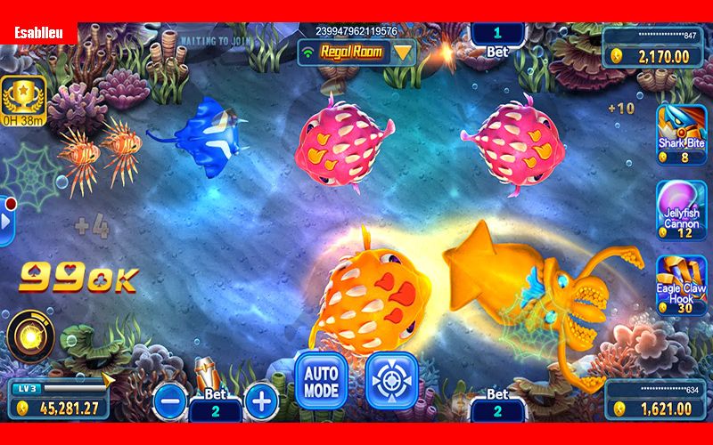 Phòng All-Star Fishing IWIN hạnh phúc phù hợp với nhiều người chơi